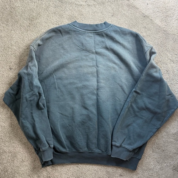 Anine Bing Jaci Sweatshirt in Washed Faded Green - Picture 4 of 6